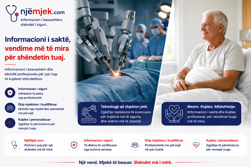 Operacioni i prostatës me robot dhe rikuperimi Operacioni i prostatës me robot dhe rikuperimi